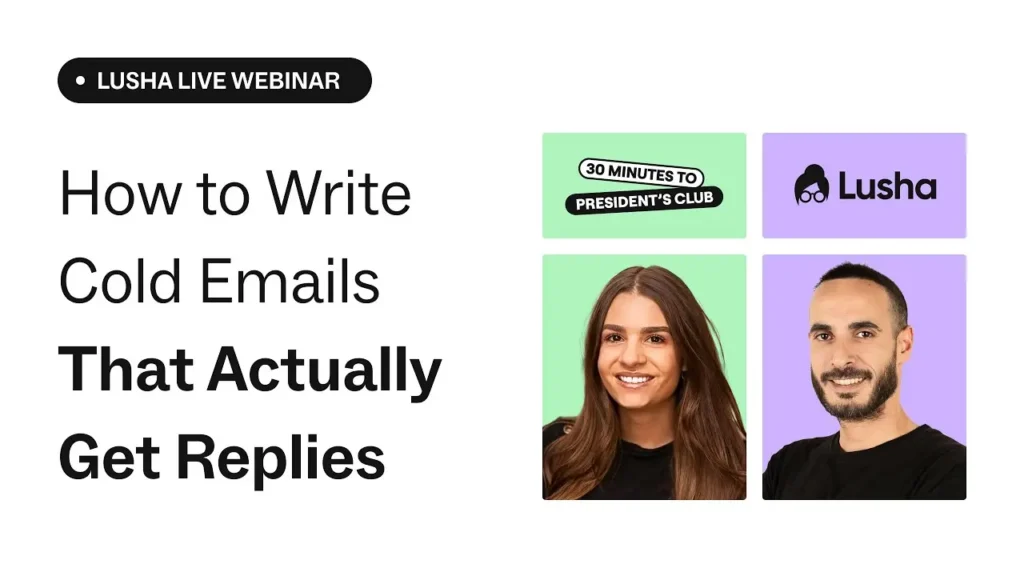 How to Write Cold Emails That Actually Get Replies | Lusha x 30MPC