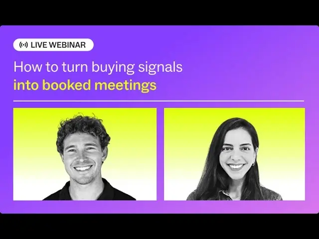 How to turn buying signals into booked meetings